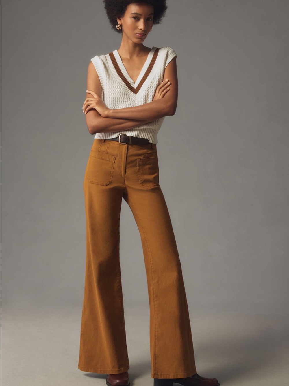 The Junie High-Rise Flare Pants by Maeve: Magic Fabric Edition
